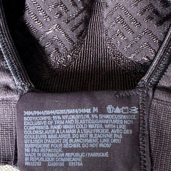 Bali Cool Comfort Black Retro Wirefree Bra Medium Stretch Fabric Comfort Flex Fi - Picture 6 of 10